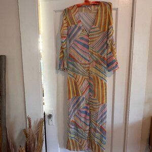 Zara Colorful Kimono/Cover Up